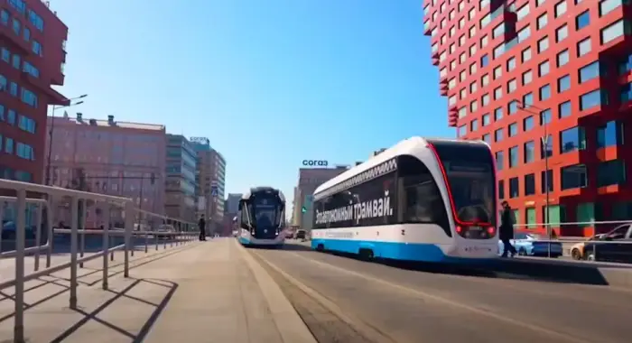 В Москве открыли «самый длинный трамвайный маршрут в мире»