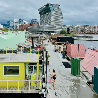 В этой плавучей деревне в центре Осло расположено 13 саун