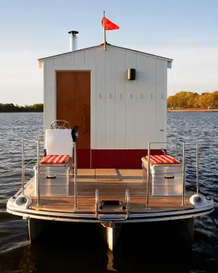 Плавучая сауна в Коннектикуте