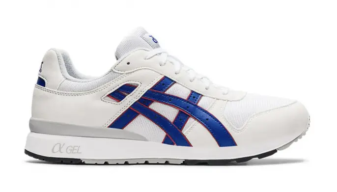 ASICS GT-II — беговая модель 1986 года с амортизирующим материалом GEL в области пятки (переиздание 2021 года, повторяющее оригинальную конструкцию) 