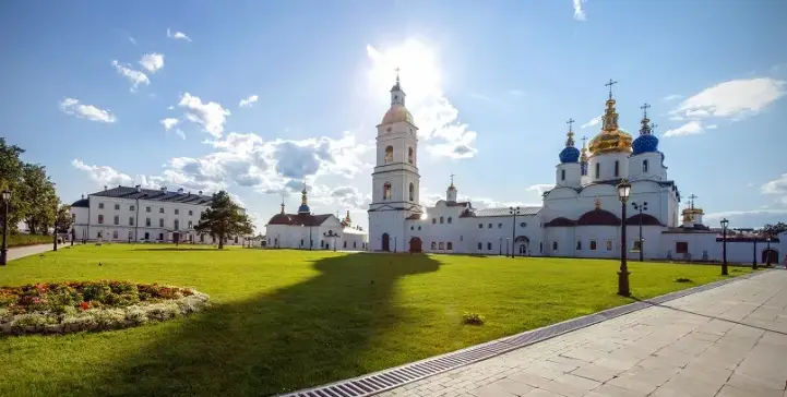 Тобольский кремль — разрушенный, но полностью отстроенный в начале ХХ века