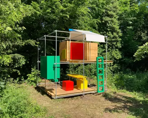 Реконструкция The Fun House для выставки в Женеве.